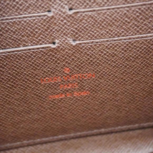 LOUIS VUITTON Long Wallet Damier Zippy N60015 Ebene Men's Women's - Picture 5 of 10